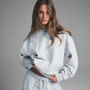 NWT Skims Boyfriend Fleece Crewneck